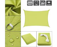 ZSHXF Rettangolo Tenda a Vela Impermeabile Parasole e Protezione Raggi UV,Vela Ombreggiante per Esterni, Cortile, Giardino,2X3m