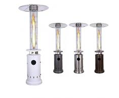 Marvin Stufa A Fungo Gas Bombola Gpl Da Esterno Portatile Cilindro Arredo Riscaldante Per Terrazzo Patio Giardino Locali Ristoranti Bar In Acciaio Potenza 13 Kw (bianco)