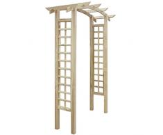 Vislone Pergolato da Giardino in Legno,Arco a Traliccio da Giardino in Legno 150 x 50 x 220 cm