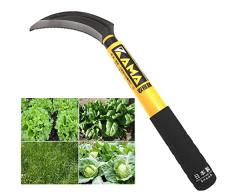 豊稔企販(HOUNEN KIHAN) Falcetto Manuale Dentato Falce in Acciaio Giapponese SK-5 Raccogli Verdure Tenere Spinaci Insalata Erba Diserbo Falci Strumento di Giardinaggio Falcetti Fabbricato in Giappone