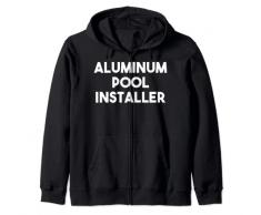 Installatore di alluminio della piscina Felpa con Cappuccio