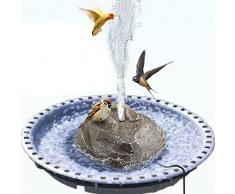 KIWZXKA Fontana for Il Bagno degli Uccelli, Fontana for Il Bagno degli Uccelli Resina Granito Fontana for Acqua Roccia con Pompa dellAcqua 7W, Fontane for Bagno Uccelli for Colibrì Vasca for Uccelli