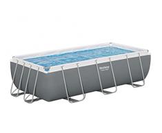 Bestway 56931-5 Piscina fuori terra solo struttura Power Steel™ da 404x201x100 cm in grigio
