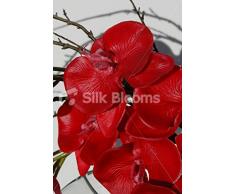 Red & artificiale, Orchidea Phalaenopsis con vaso in vetro, motivo floreale