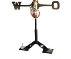 Linne Born 3d Banderuola, Segnavento freccia in rame per il fissaggio incluso. 55 cm lunghezza Indicatore di direzione del vento sul tetto