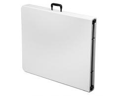 Tavolo 180x75cm resina richiudibile valigia pieghevole picnic 45065