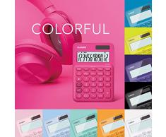 Casio calcolatrice da tavolo PL in Ms 20uc Trend colore, Display LCD a 12 cifre con rastrello comando di visualizzazione, Viola