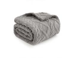 MIULEE Coperta per Cani 40x60 cm Soffice Tessuto in Pile Morbido e Carino Caldo Copriletto Coperta Coperta Lavabile Tappetino per Dormire per Cani Gatti Animali di Porcellino dIndia Grigio Chiaro