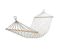 XMING Amaca Singola Spiaggia for Adulti Bambini Rete da Pesca Tipo Anti-Rollover Bastone Amaca Spiaggia Estiva Essenziale