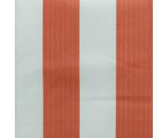 Tenda da sole con anelli 150x290 cm per esterno Righe art. Sophia M876 ARANCIONE