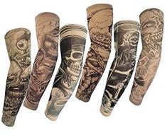 SHINA Fatto di alta qualità Hot 2015 6 pc temporanea falso-scivolo Tatoo dei manicotti del braccio Kit M