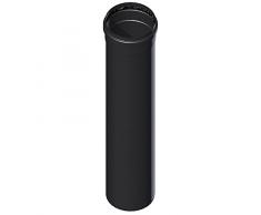 MISTERMOBY TUBO IN ACCIAIO NERO STUFA PELLET Ø 80 MM LG. 50 CM, RESISTE A 1000°C! IL TOP
