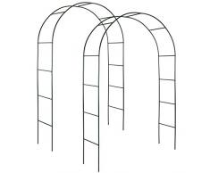 TecTake Arco giardino in ferro per rampicanti Arco per rosa decorationi | - disponibile in diverse quantità- (2 Pezzi | no. 402660)