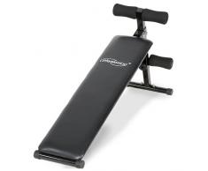 Physionics® Panca per Addominali - Pieghevole, Altezza Regolabile in 4 Livelli (51-63 cm), in Acciaio, Nero - Panca Fitness, Reclinabile, Declinata, per Esercizi Sit Up, Multifunzione, Palestra
