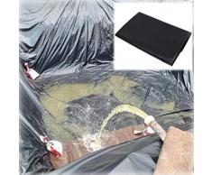 Liner Esterno Rivestimento per Laghetti in HDPE, 3x3m 3x4m 3x6m 5x14m 6x12m 15x15m Telo per Laghetto da Giardino, Flessibile, Fodera Protettiva per Laghetto, per Paesaggistica, Membrana Rinforzata