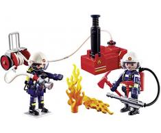 Playmobil 9468 - Squadra Dei Vigili Del Fuoco Con Pompa D'acqua