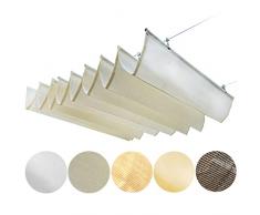 WIGING Retrattile Onda Vele Ombra, Resistente Ai Raggi UV Tenda da Sole Pergola, HDPE Tetto Paralume, Protezione Solare Vela Parasole per Esterno Giardino Terrazza Ponte