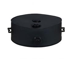 RELEDESA 1000D Sacco Base per ombrellone con pesa Fino a 23 kg, Rotonda Umbrella Base Weight Bag con 2 Manici Resistenti, Diametro 8cm per Tende, Offset, sbalzo per terrazze Aperto e Spiaggia (Nero)