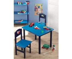 Zeller 13472 Set tavolo (60x48x45 cm) e sedie (28x26x54 cm) per bambini, 3 pezzi, in MDF