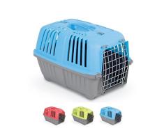 Trasportino Pratiko Metal - Accessorio da viaggio in due misure, con porta metallica, per cani e gatti (Misura 1)
