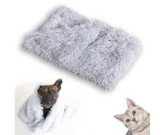 Coperta morbida per cani e gatti, calda coperta per cani e gatti, calda coperta per cani e gatti, coperta in peluche double face, coperta in morbido pile, lavabile, 78 x 54 cm
