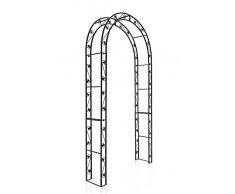 CLP Arco da Giardino SUMMER in Metallo Trattato – Supporto per Piante Rampicanti in Stile Romantico I Sostegno per Piante con Larghezza Passaggio 103 cm I Arco Pergolato da Esterno I Altezza 236 cm bronzo