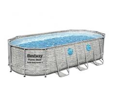 Bestway 56716-4 Piscina fuori terra ovale Power Steel Swim Vista II da 5.49 m x 2.74 m x 1.22 m