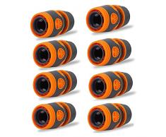 Dingzing 8 Pezzi Connettore per Tubo da Giardino, Raccordo per Tubo Connettore, Raccordi per Tubi da Giardino, Plastica Veloce Connettore del Tubo per Collegamento Tubi da Giardino