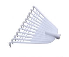 Scopa a ventaglio con 12 denti – Scopa per foglie da giardino – Rastrello a mano per foglie e erbacce – Piccola scopa per la pulizia