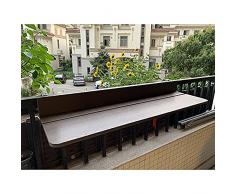 Tavolini da appoggio Tavolo Sospeso Con Ringhiera Del Balcone, Tavolo da Bar Pieghevole Per Uso Domestico, Scrivania Sospesa In Legno Massello, Tavolo Elevabile, Tavolo Pieghevole Pieghevole Regolabil