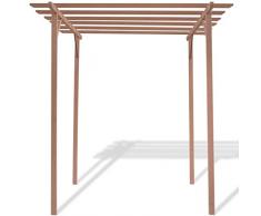 vidaXL Arco da Giardino per Rose in WPC con Superficie Piana Marrone Pergolato