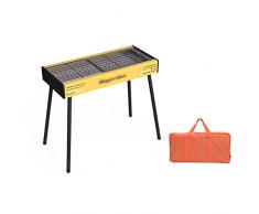 Bjyx barbecue barbecue barbecue barbecue barbecue barbecue portatile barbecue griglia barbecue barbecue barbecue barbecue allaperto patio cortile barbecue monouso (colore: giallo)