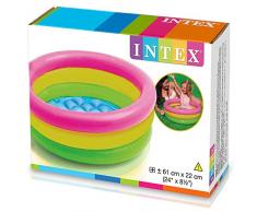 Intex- 57402NP Piscina Baby Sunset, Multicolore, 61 x 22 cm