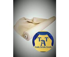 TendeArredoTessile - Tessuto a Metro per Tenda da Esterno, Gazebo, Pergola, terrazzo, Giardino, Fascia ombreggiante e Molto Altro - Panna - 100% Poliestere 300gr/m² – Taglio da 165cm