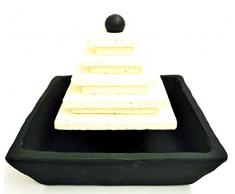 Fontana decorazione in legno massiccio in pietra con pompa fontana Feng Shui
