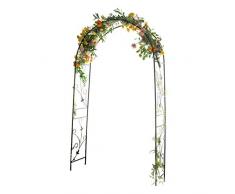XLOO LArco da Giardino Perfetto, picchetti di Supporto per Piante da Giardino, pergolato in Metallo, Larghezza 90 × Larghezza 45 , Tubo in Acciaio Ispessito, per Varie Decorazioni per Feste da
