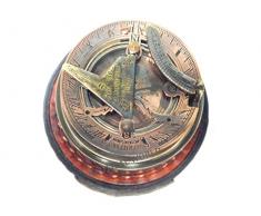 Bussola con meridiana in ottone da 7,6 cm / 3, completamente funzionale, bussola nautica dantiquariato