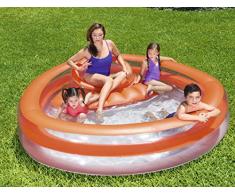 Best Way 54158 Family Cm 231X229X63 con Seduta Rialzata Piscina Gioco Estivo 983, 299 Litri, 232 x 229 x 63 cm