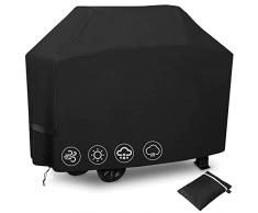 Copertura Barbecue bbq Hoteck Telo Copertura Impermeabile Telo Protettivo Per Barbecue Grill,Antivento Anti Pioggia Polvere Sole Neve per Weber, Brinkmann e la Maggior marca del bbq (145x61x117cm)