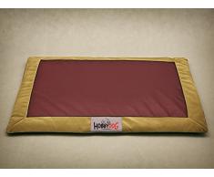Hobbydog latafzb6 hundematte Cuccia Divano per Cani Cesta per Cani Animale Letto Flok, L, 90 cm x 70 cm x 3 cm, Colore: Rosso