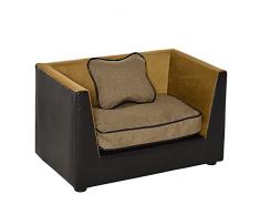 Pawhut Divano Sofa Lettino Letto Di Lusso Per Cani Gatti Animali Domestici In Finta Pelle