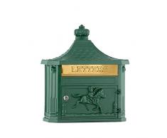 ICOSAR Cassetta Postale Scatole postali Decorative Fuori dagli Stati Uniti Cassette postali for la comunità dei vicini (Color : Groen, Size : 1)