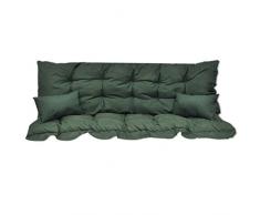 vidaXL Cuscino da Sedile Schienale Altalena Verde Appoggio Amaca Coprisedia