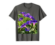 Viola mattina gloria rampicante pianta vettoriale arte ritagliata Maglietta