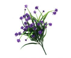 Garneck 4 Pezzi Fiori Di Plastica Piante Artificiali Narcisi Artificiali Fiori Di Simulazione Cespugli Di Plastica Fiori Artificiali Boccola Domestica Viola