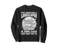 Trinciatrice divertente per la cura dellerba del paesaggista Felpa