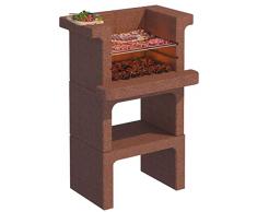 Barbecue prefabbricato in cemento con griglia INOX - Beton Lapillo