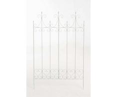 CLP Griglia per Piante Rampicanti FLIEDER in Ferro - Recinzione per Rampicanti 150 x 100 cm I Graticcio per Fiori in Stile Rustico I Reticolato per Rose Ornamentale e Facilmente Collocabile bianco