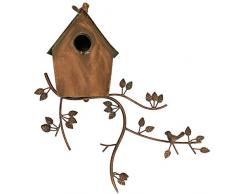 Aviario uccelliera Gabbia Uccello Ferro Rame Giardino Stile Antico 52cm