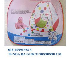 Tenda giocattolo da giardino casa mare per giochi bimbi con palle; dimensioni cm90*90*90